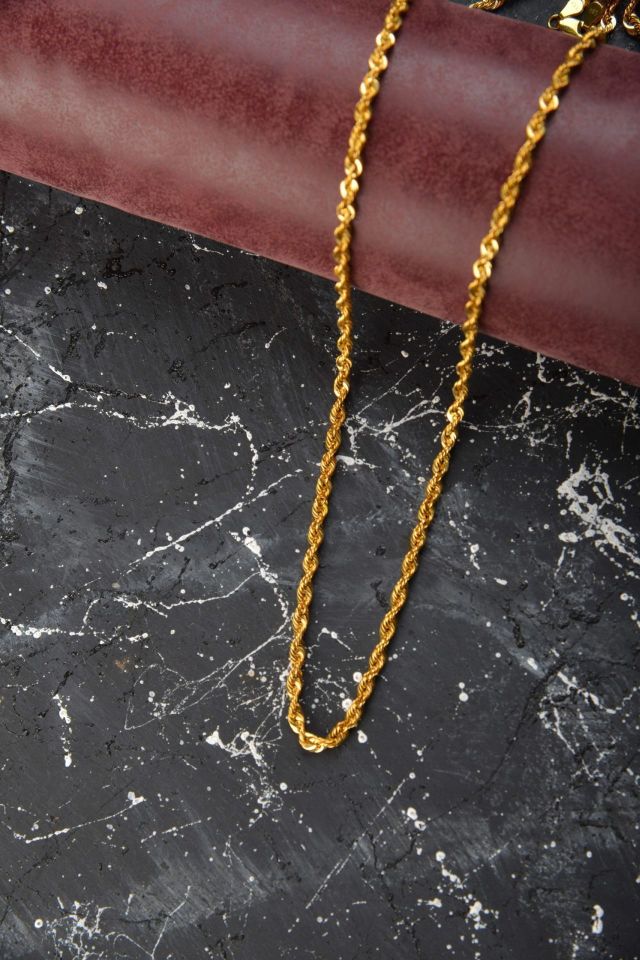 Prenses Pırlanta-8 Ayar Altın Halat Zincir