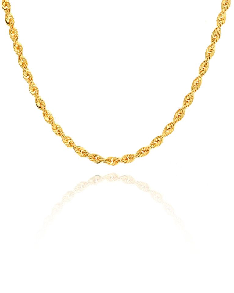 Prenses Pırlanta-8 Ayar Altın Halat Zincir