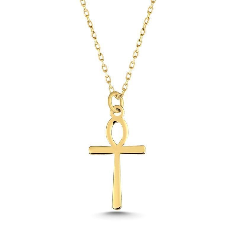 Prenses Pırlanta-14 Ayar Altın Feminist Altın Kolye Modeli ''45 cm''