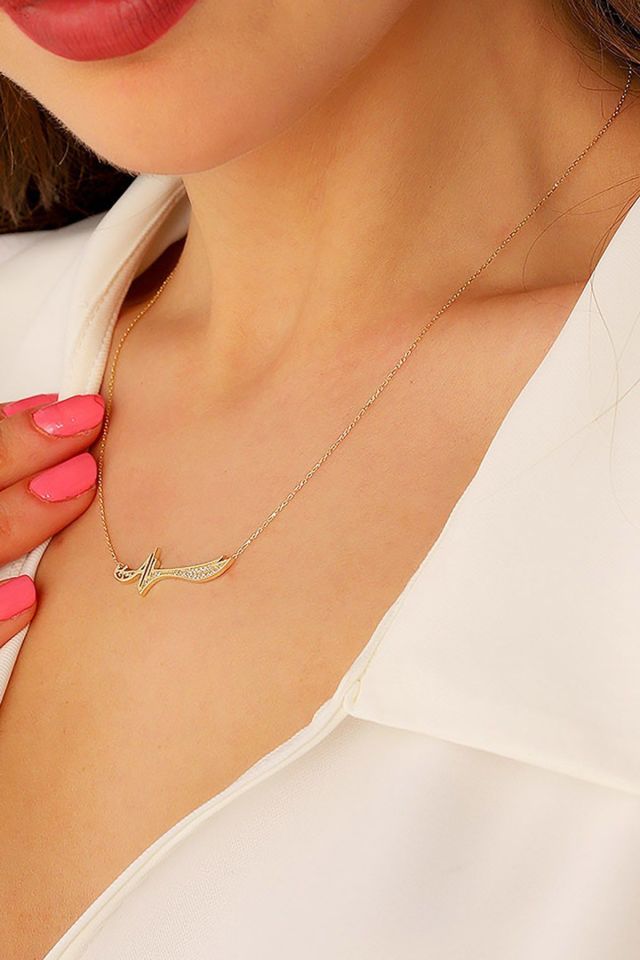 Prenses Pırlanta-14 Ayar Altın Telkari Elişi Fantezi Zülfikar Altın Kolye Modeli