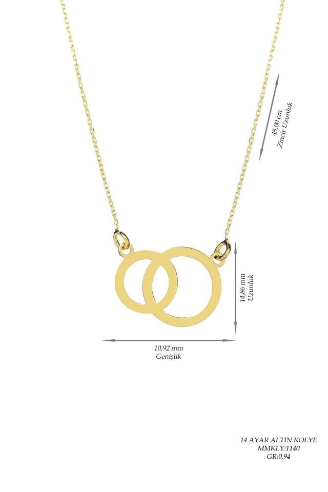 Prenses Pırlanta-14 Ayar Altın Halkalar Altın Kolye Modeli