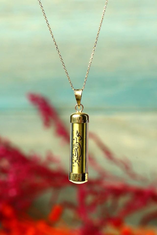 Prenses Pırlanta-14 Ayar Altın Cevşen Altın Kolye Modeli