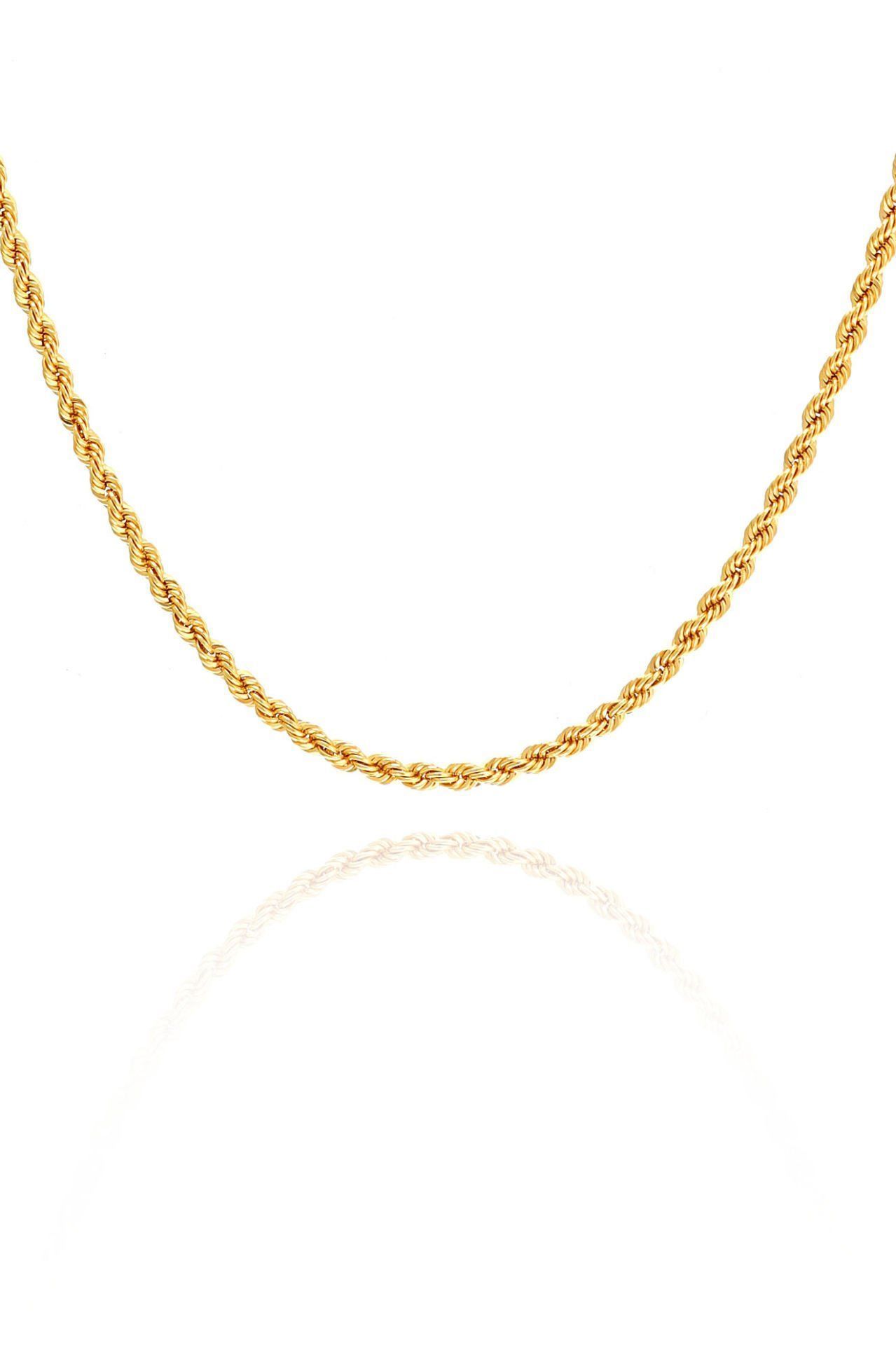 Prenses Pırlanta-14 Ayar Altın Halat Zincir