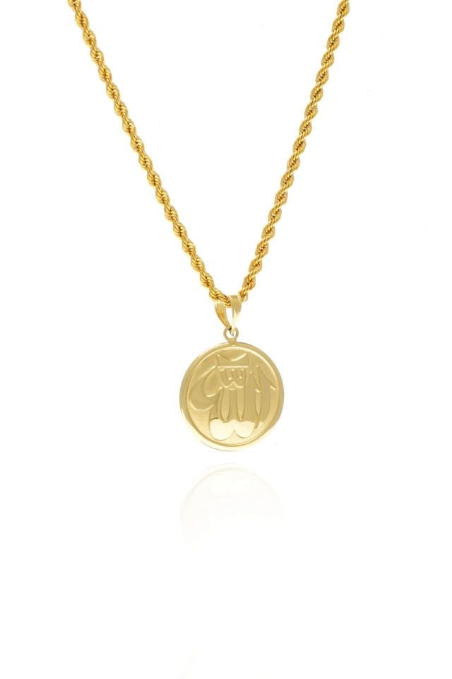 Prenses Pırlanta-14 Ayar Altın Halat Zincirli Altın Kolye Modeli