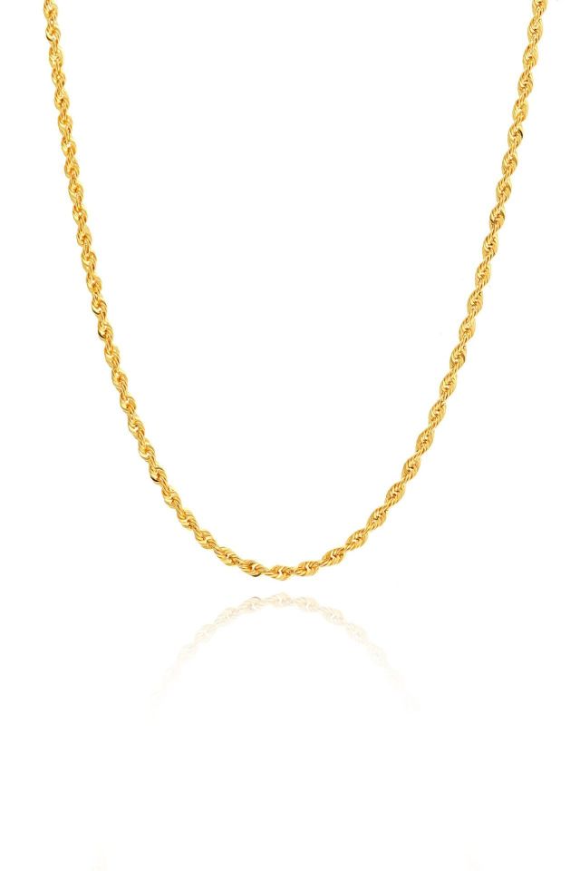 Prenses Pırlanta-8 Ayar Altın Halat Zincir