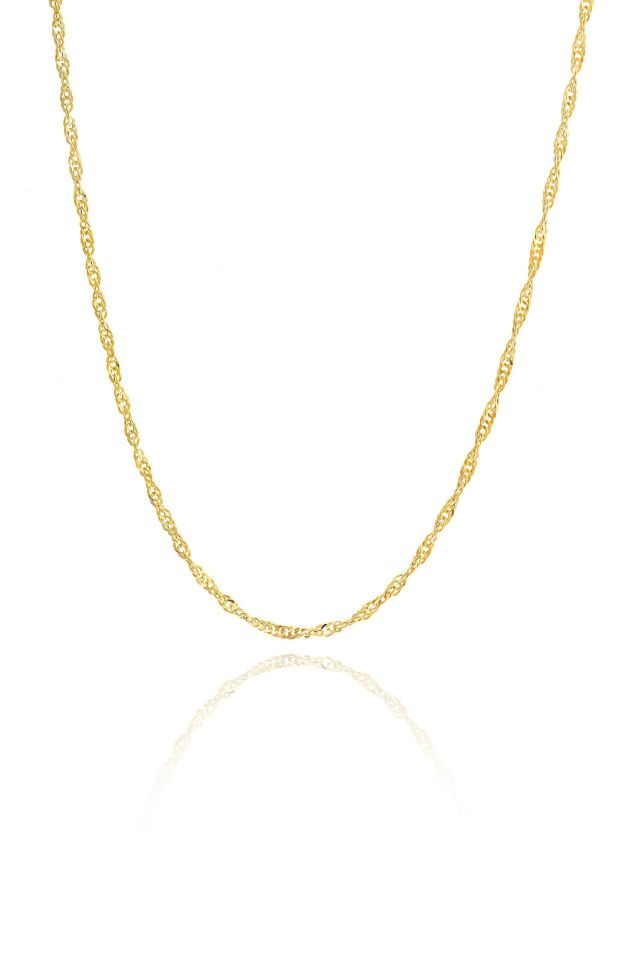 Prenses Pırlanta-14 Ayar Altın İtalyan Zincir