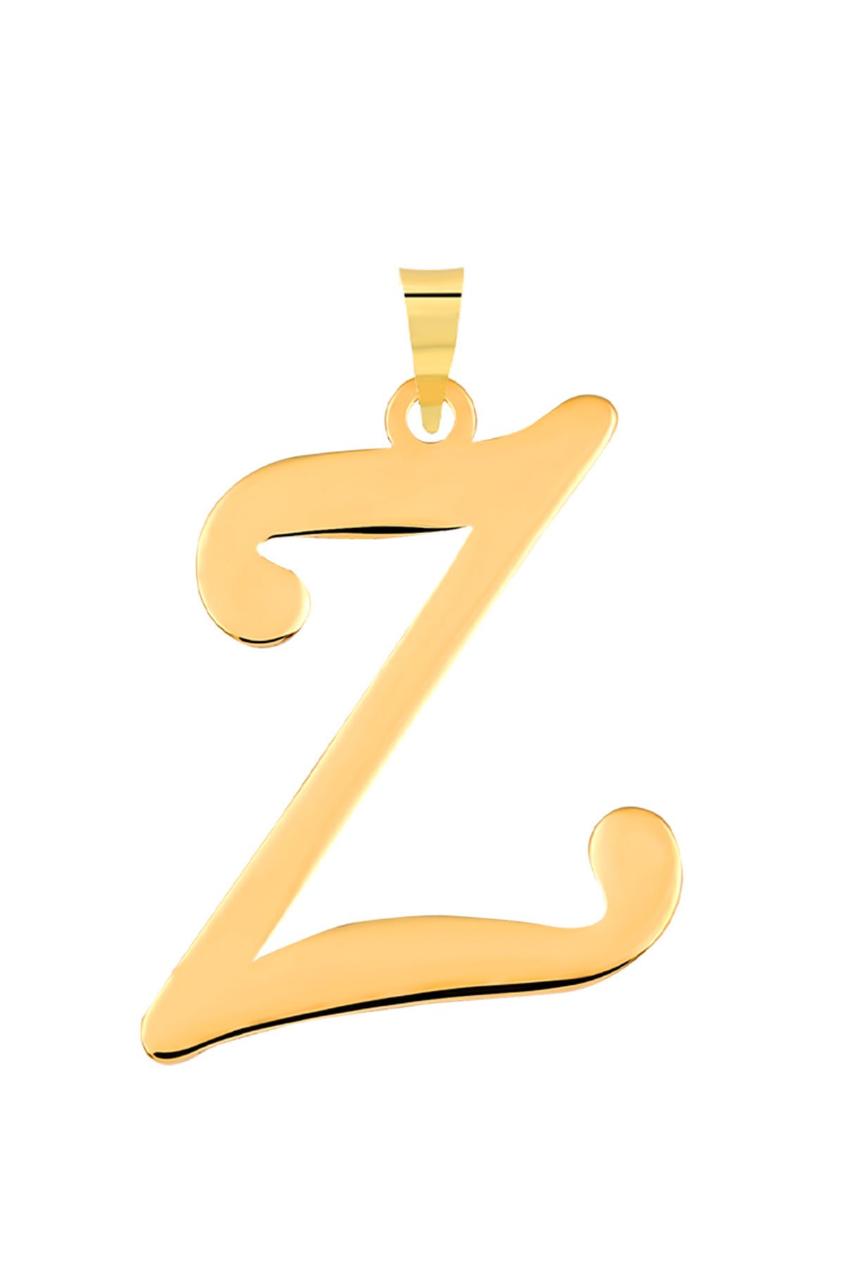 14 Ayar Altın Z Harfi Kolye Ucu El İşi Tasarım Harf Zincir Dahil Değildir