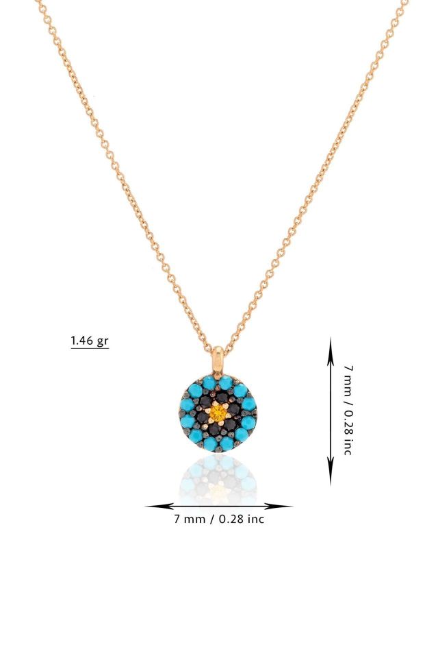 Prenses Pırlanta-14 Ayar Altın Altın Kolye Modeli