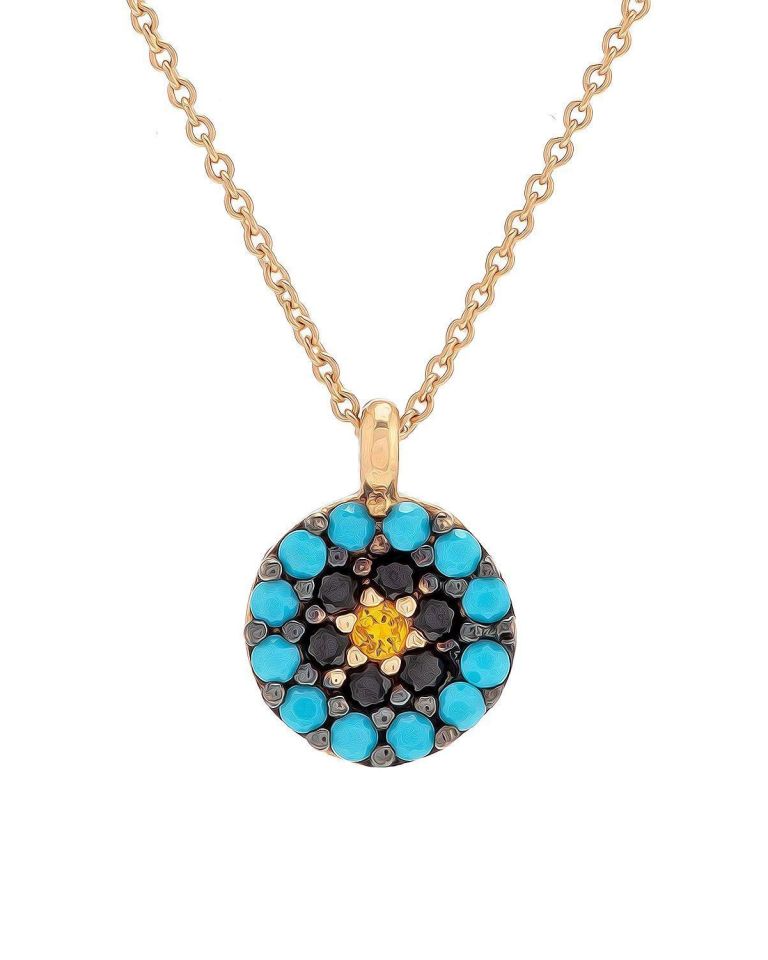 Prenses Pırlanta-14 Ayar Altın Altın Kolye Modeli