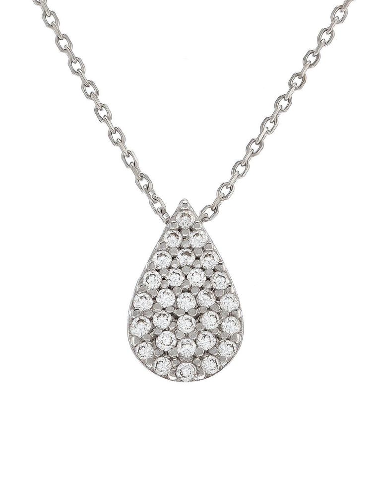 Prenses Pırlanta-14 Ayar Altın Damla Altın Kolye Modeli