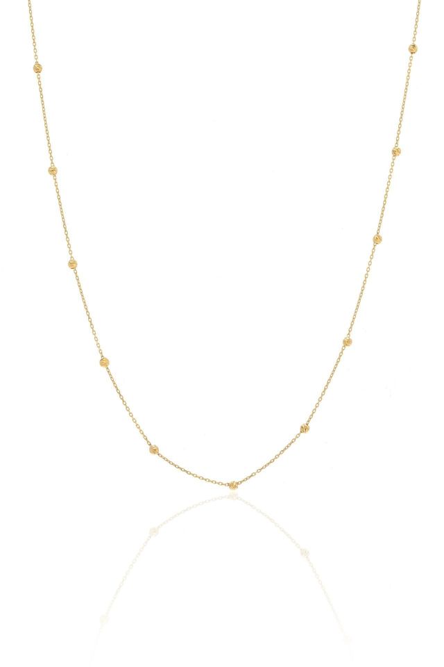 Prenses Pırlanta-14 Ayar Altın Altın Kolye Modeli