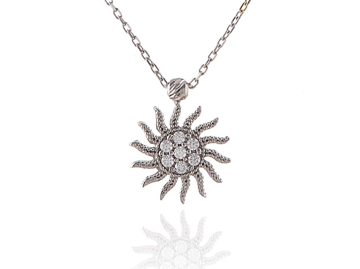 Prenses Pırlanta-Altın Kolye Modeli 14 Ayar Altın